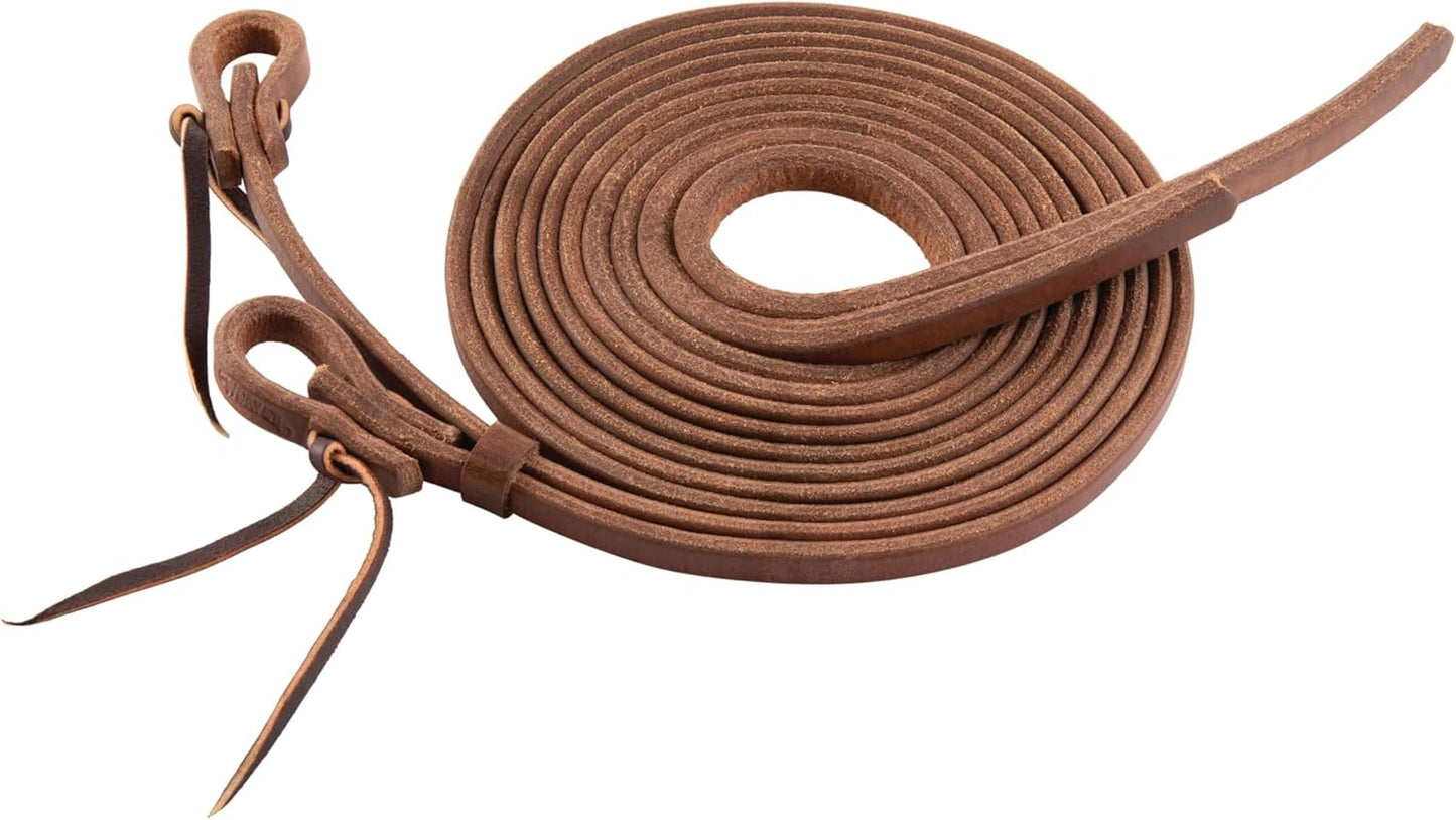 Weaver Leather ProTack Oiled Split Reins - Premium Hermann Oak Harness Leather - 1/2" x 8'