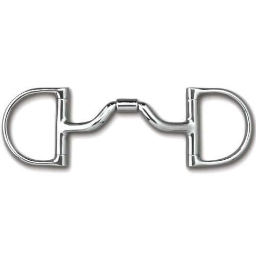 Myler English Dee Without Hooks With Stainless Steel Ported Barrel Snaffle 5 Inch Mouth Copper Inlay Mb 33 - Hooves and Paws