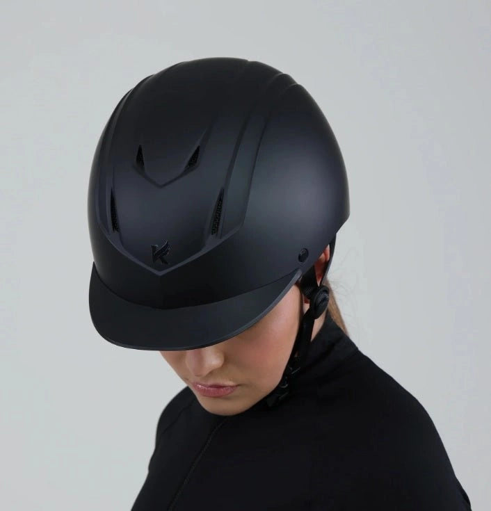 Shires Karben Equestrian Riding Helmet Low Profile Matteo Horse Schooling Safety - Hooves and Paws