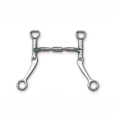 Myler Flat Shank With Sweet Iron Comfort Snaffle Wide Barrel 4 3/4 Inch Mouth Copper Inlay Mb 02 - Hooves and Paws