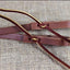 Weaver Leather Doubled & Stitched Hermann Oak Russet Harness Leather Reins with Latigo Liner - 1/2" x 8'