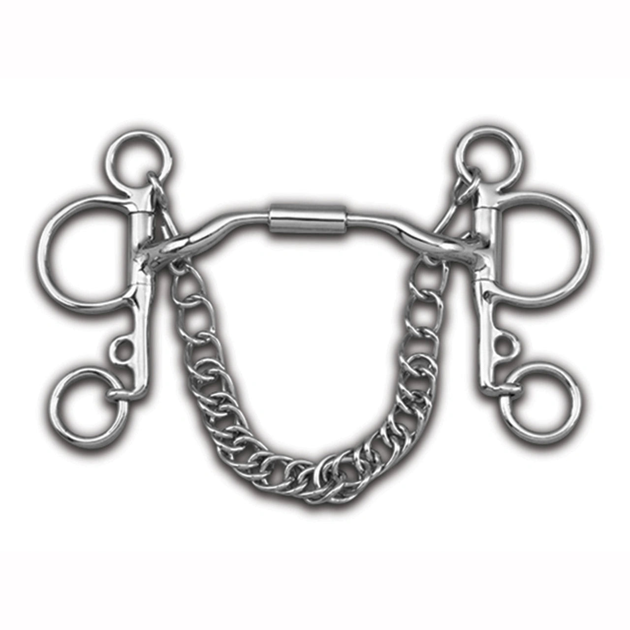 Myler Pelham With Stainless Steel Low Port Comfort Snaffle English Bit 5 Inch Mouth Copper Inlay Mb 04 - Hooves and Paws