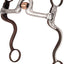 Weaver Leather 5" Sweet Iron Ported Mouth Bit with Copper Cricket - 7" S-Shank German Silver Trim