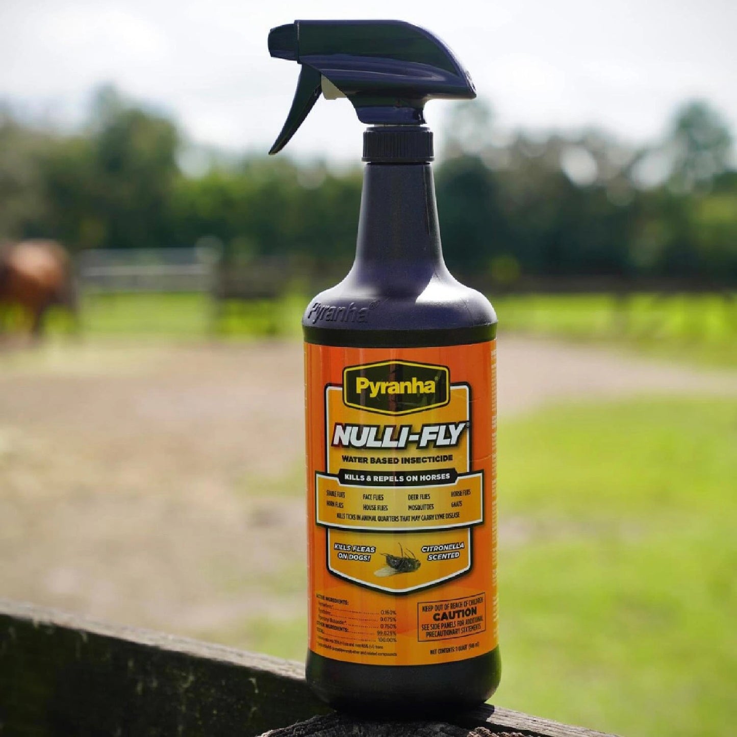 Pyranha Nulli-Fly Water-Based Spray for Sensitive Horses