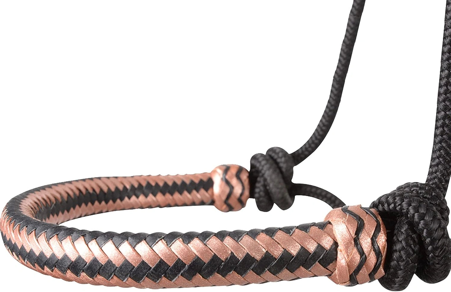 Classic Equine Rawhide Noseband Rope Halter with 8' Lead