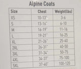 Doggie Design Alpine All Weather Dog Parka - Waterproof Fleece Lined Reflective - Multiple Sizes