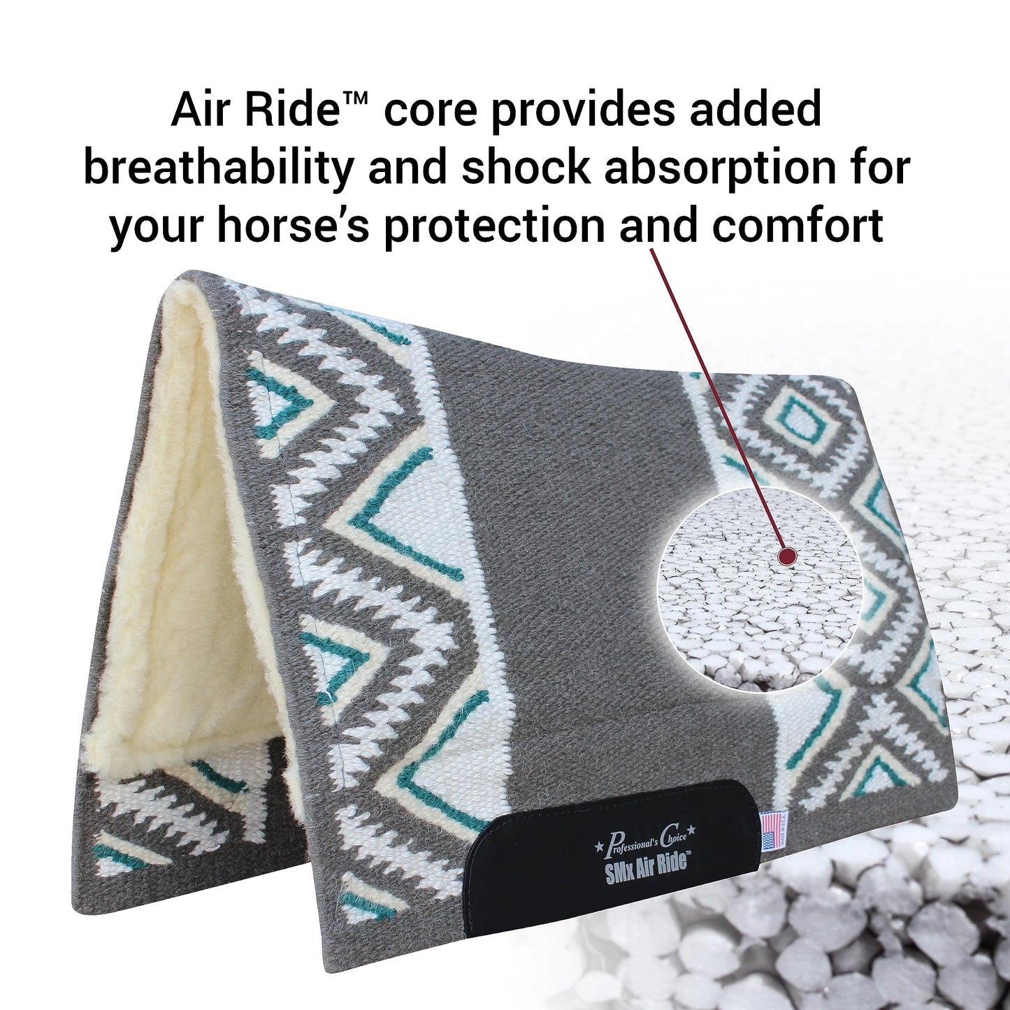 Professional's Choice Comfort-Fit SMX Air Ride Pad: El Dorado | Cooling System & Shock Absorption