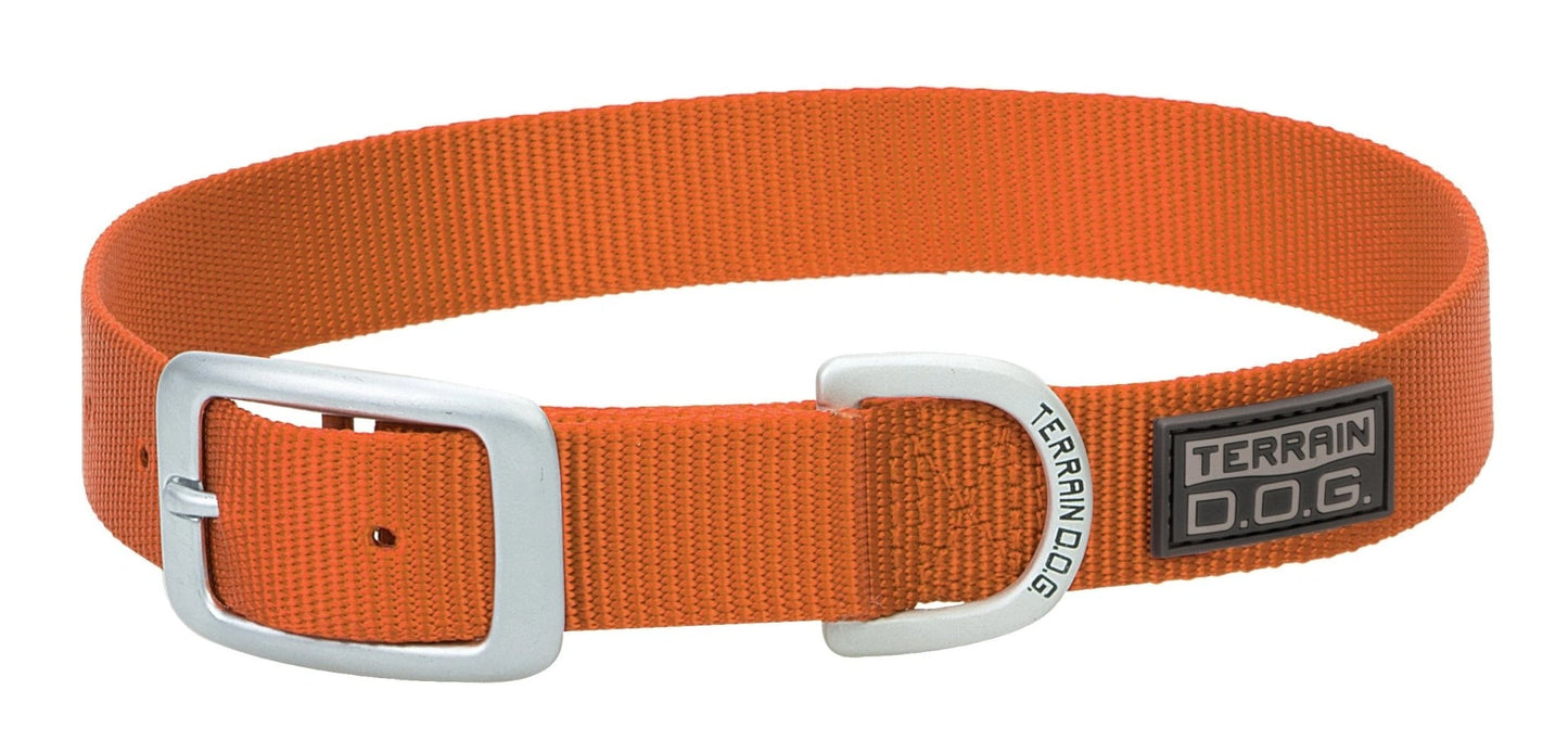 Weaver Leather Nylon Single - Ply Dog Collar - Hooves and Paws