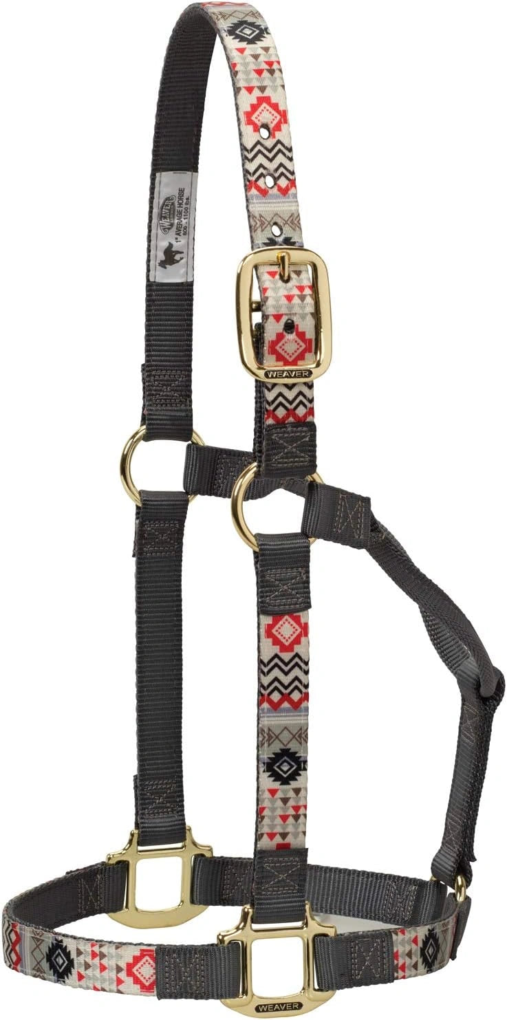 Weaver Leather Double-Ply Nylon Halter - Rolled Throat & Brass Hardware