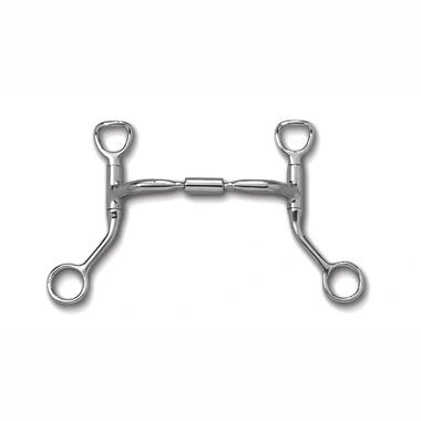 Myler Hbt Shank With Sweet Iron Comfort Snaffle Wide Barrel 4 3/4 Inch Mouth Stainless Steel Copper Inlay Mb 02 - Hooves and Paws