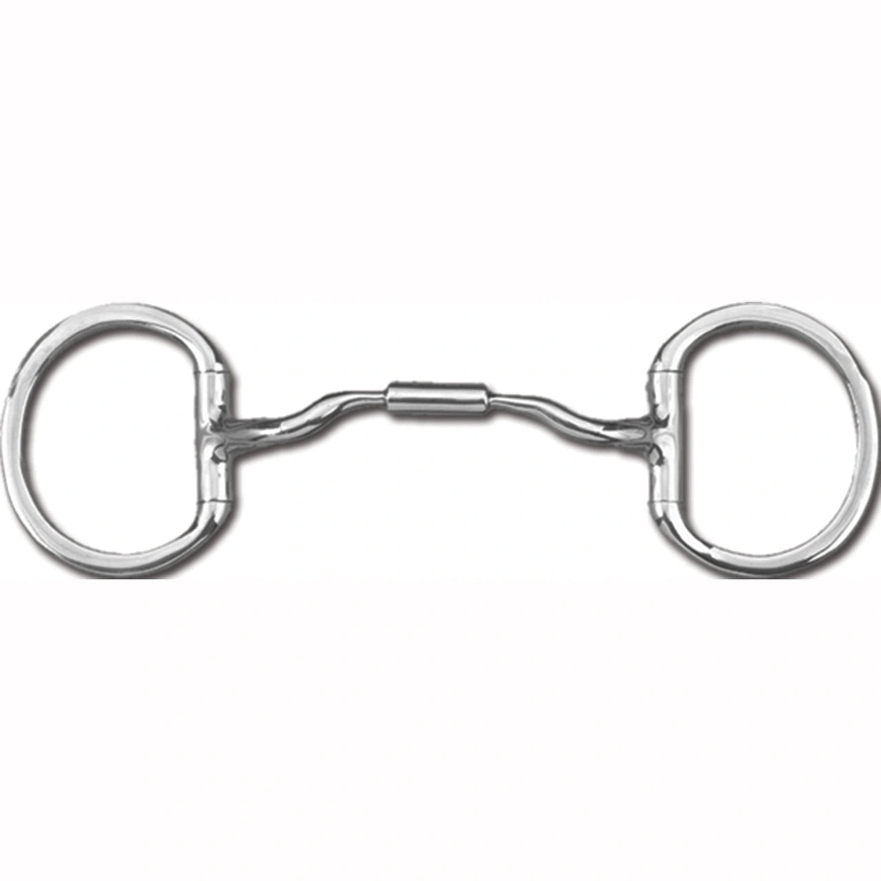 Myler Eggbutt Without Hooks With Stainless Steel Low Port Comfort Snaffle 5 1/2 Inch Mouth Copper Inlay Mb 04 - Hooves and Paws