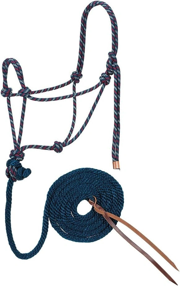Weaver Leather Rope Halter with 10' Lead - No-Break Design