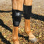 Professionals Choice Equine Knee Boots - Protective Horse Leg Support - Black - Pair