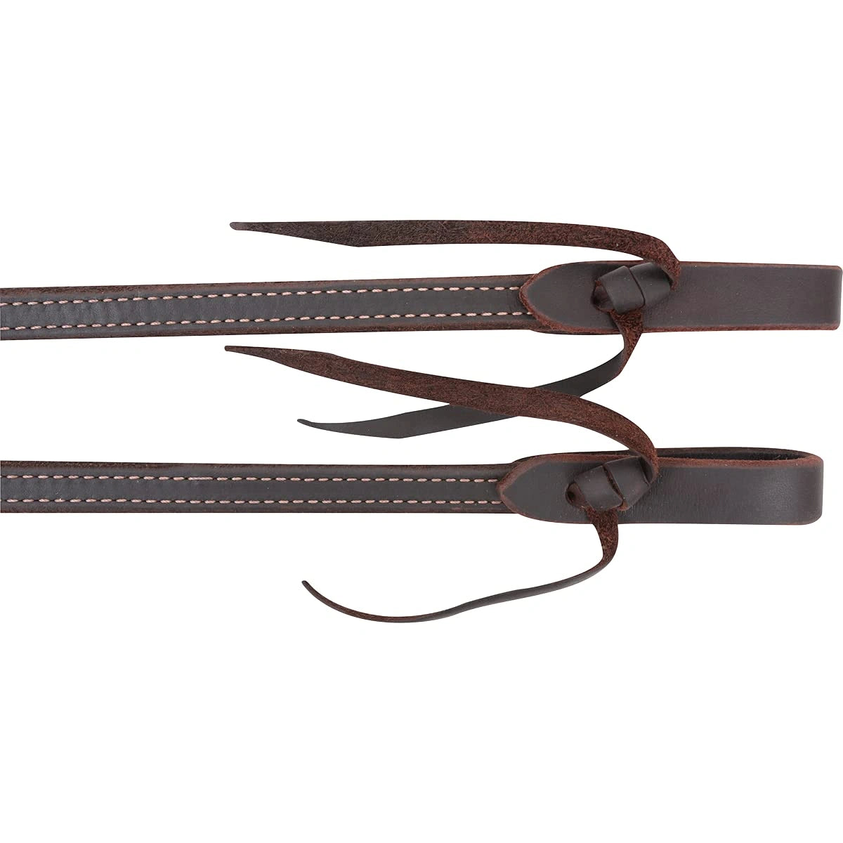 Martin Saddlery Doubled & Stitched Split Latigo Leather Reins - 5/8" Width, Broke-In Feel