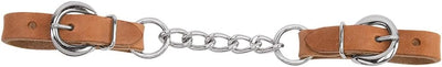 Weaver Leather Harness Leather Heavy-Duty Single Link Chain Curb Strap , Russet, 4 1/2-Inch
