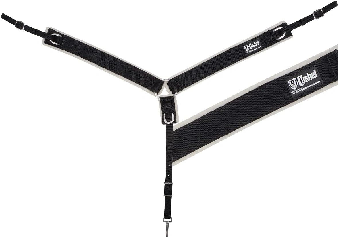 Black leather choker with a brand logo on a white background