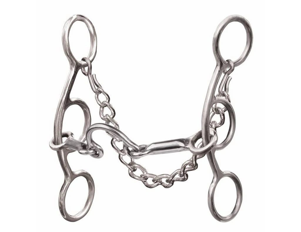 Professional's Choice Medium Port Futurity Bit - Short Gag Action Western Training Horse Bit