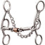 Professional's Choice Futurity Bit - 5.5" 3-Piece Smooth Dog-Bone with Copper Roller, Short Gag