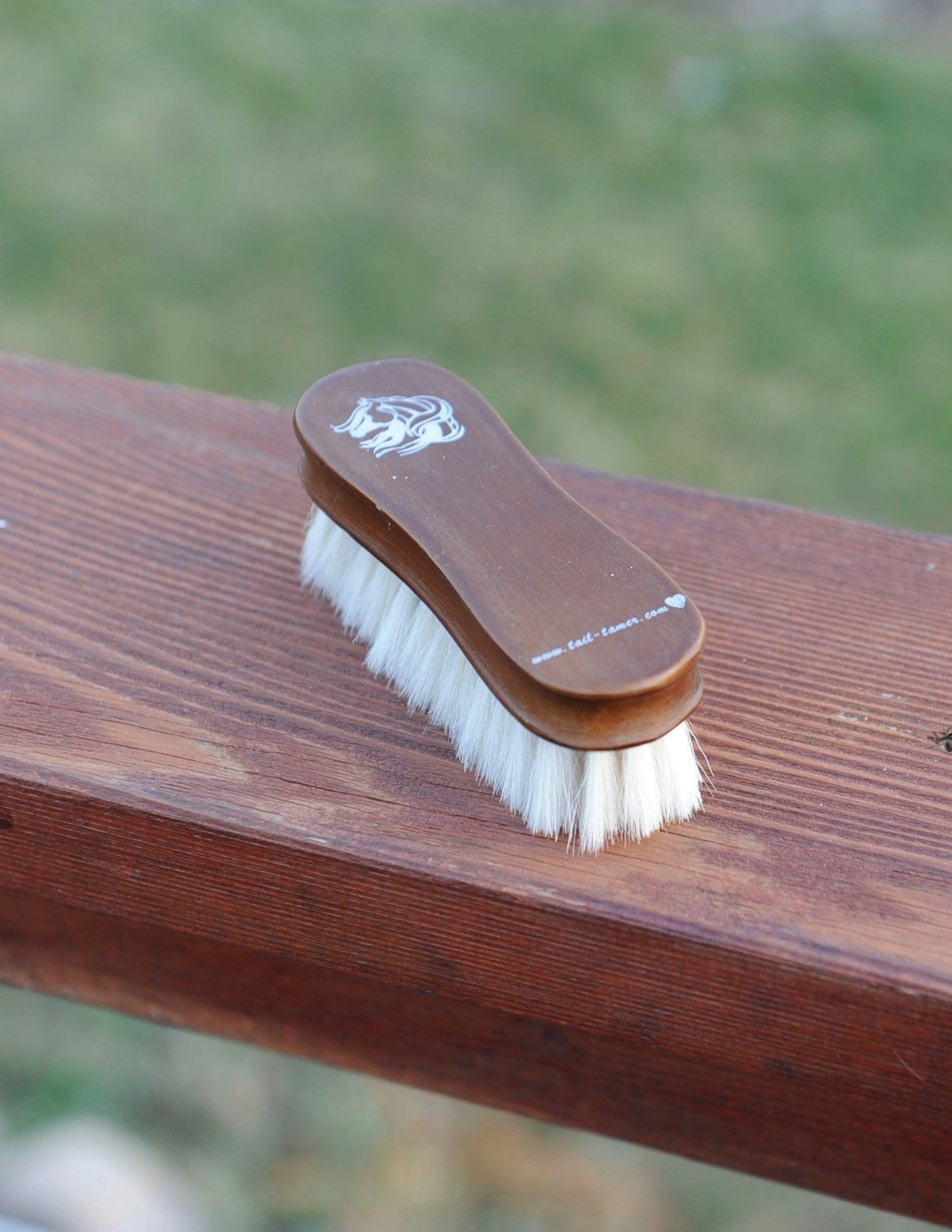 Professional's Choice Small Wooden Goat Hair Brush - Ultra-Soft Pure Goat Hair & Paulownia Wood - Small