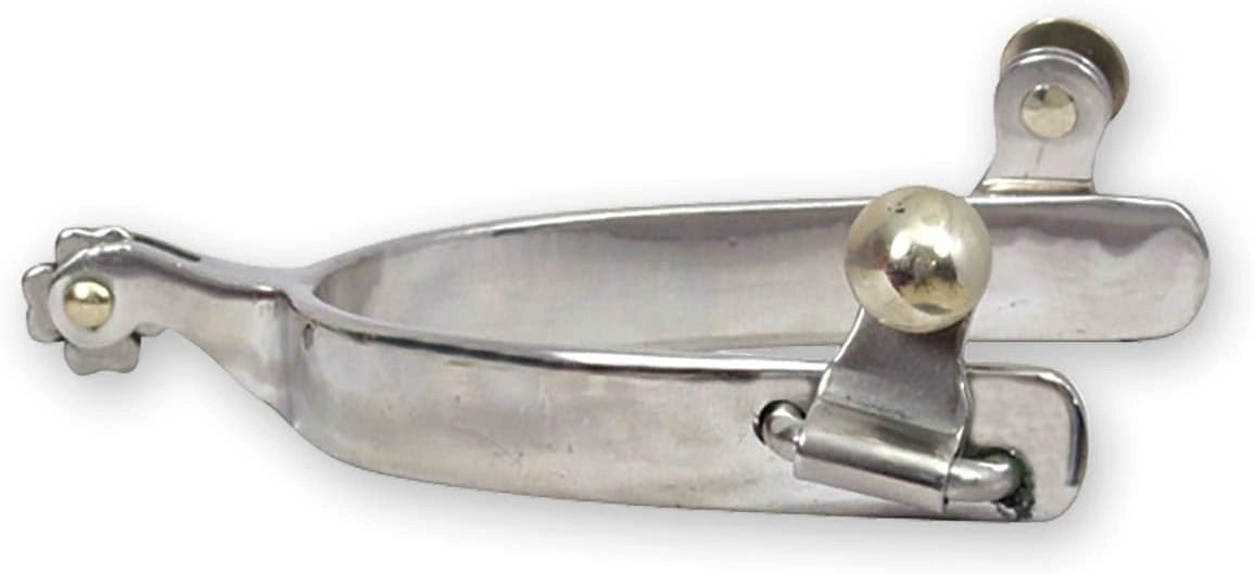 Classic Equine Performance Band Spurs - Stainless Steel - 5/8in Band, 1in Shank (Pair)