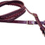 Weaver Leather Burgundy Latigo Leather Braided Center Roper Rein with Water Loops - 5/8" x 7'