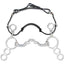 Myler 3 - Ring Combination Bit - 6" Shank With Sweet Iron Correctional Ported Barrel 5 Inch Mouth Mb 41pb - Hooves and Paws