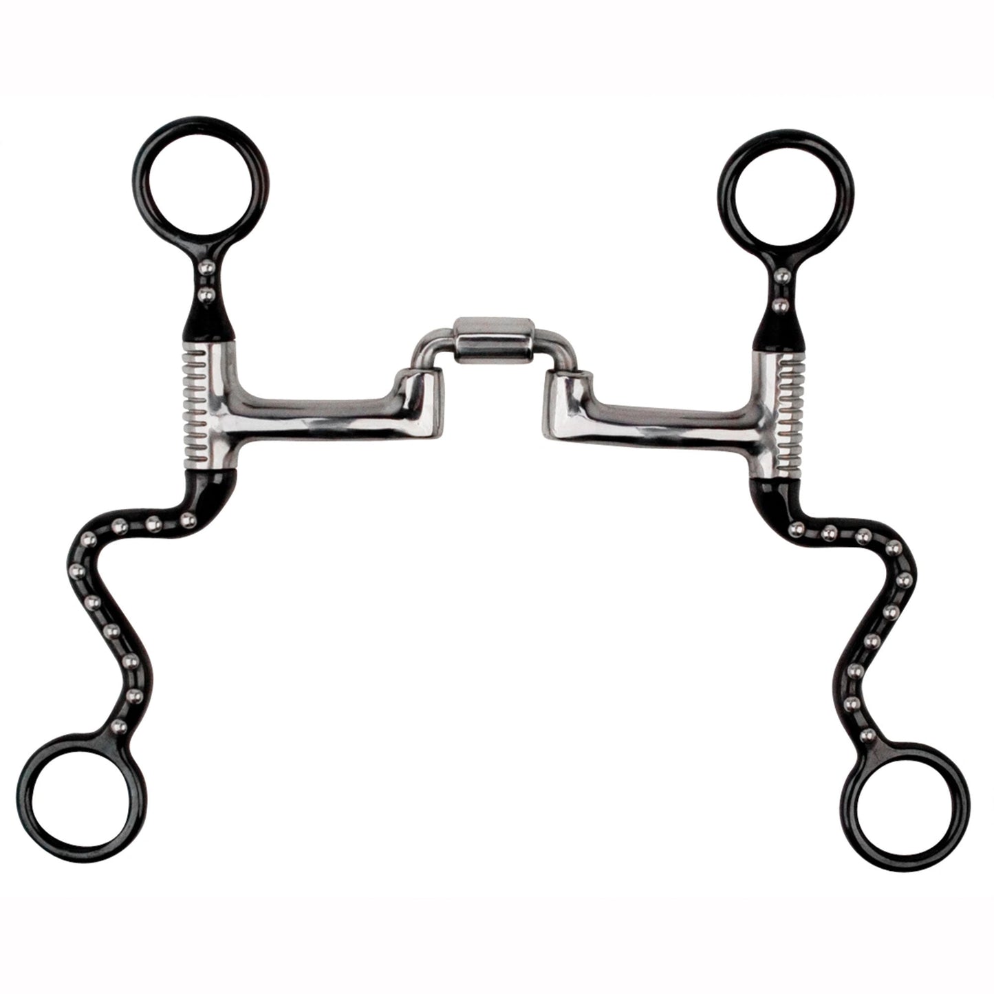 Myler Black Steel Seven Shank with Correctional Low Ported Barrel MB 27PB 89 - 13255 - Hooves and Paws