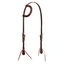 Weaver Leather 5/8'' Latigo 1 Ear Headstall, Burgundy - Hooves and Paws