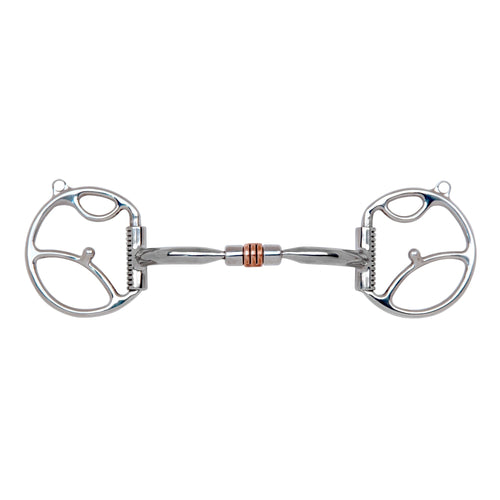 Myler 5" Western Dee with Hooks and Comfort Snaffle with Copper Roller MB 03 89 - 19035 - Hooves and Paws