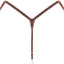 Weaver Leather Floral Carved Straight Breast Collar Chestnut 45 - 0320 - Hooves and Paws