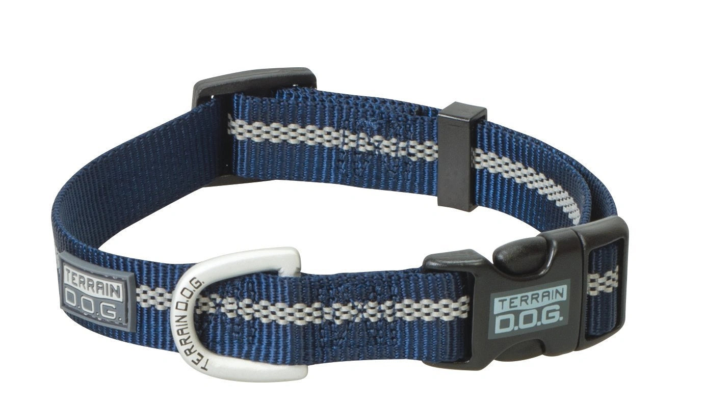 Weaver Leather Terrain D.O.G. Reflective Snap - n - Go Collar - Hooves and Paws