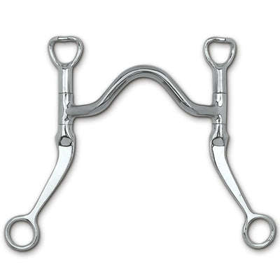 Myler Flat Shank With Sweet Iron Medium Port Wide 5 Inch Mouth Curb Bit Copper Inlay Mb 16 - Hooves and Paws