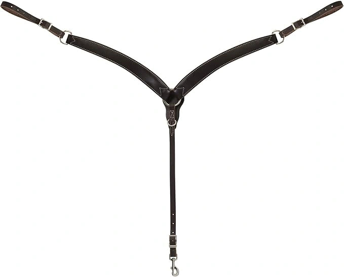 Weaver Leather Contoured Skirting Breast Collar Dark Oiled Horse 45 - 0350 - Hooves and Paws