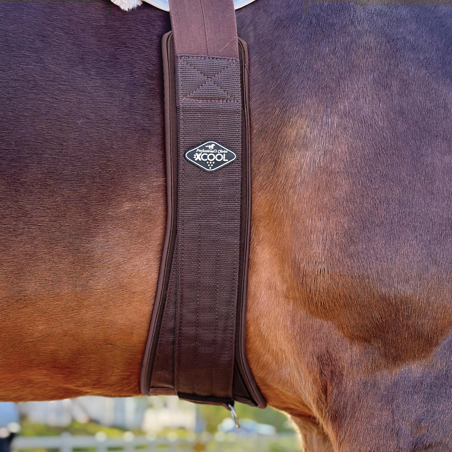Professional's Choice 2XCOOL English Girth - Cooling Mineral Liner, V-Shaped Design & Silicone Grip