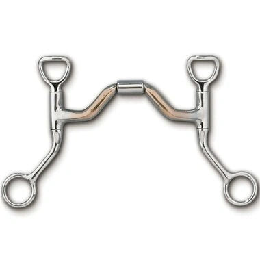 Myler Hbt Shank With Cyprium Ported Barrel Tom Thumb Snaffle 5 Inch Mouth Mb 33 - Hooves and Paws