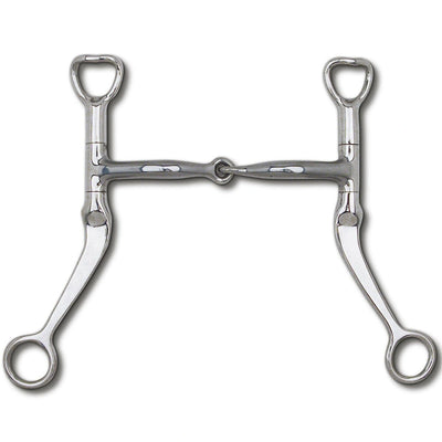 Myler Flat Shank With Sweet Iron Snaffle 5 Inch Mouth Curb Bit Mb 09 - Hooves and Paws