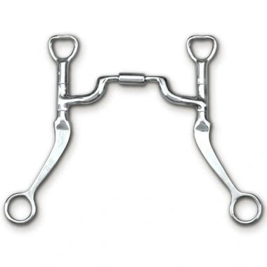Myler Flat Shank With Sweet Iron Medium Wide Port Comfort Snaffle 5 Inch Mouth Copper Inlay Mb 05 - Hooves and Paws