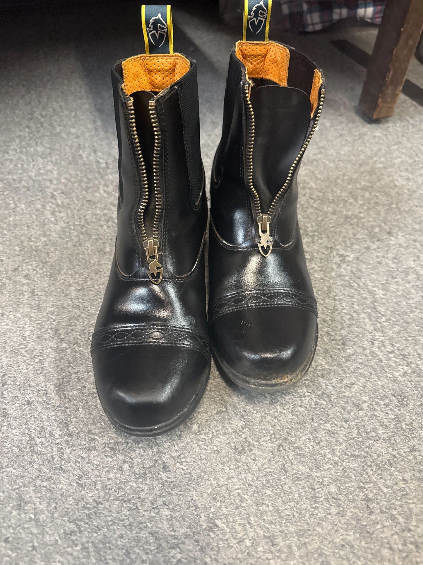 Shires Moretta Clio Plus Paddock Boots - Black, Gently Used