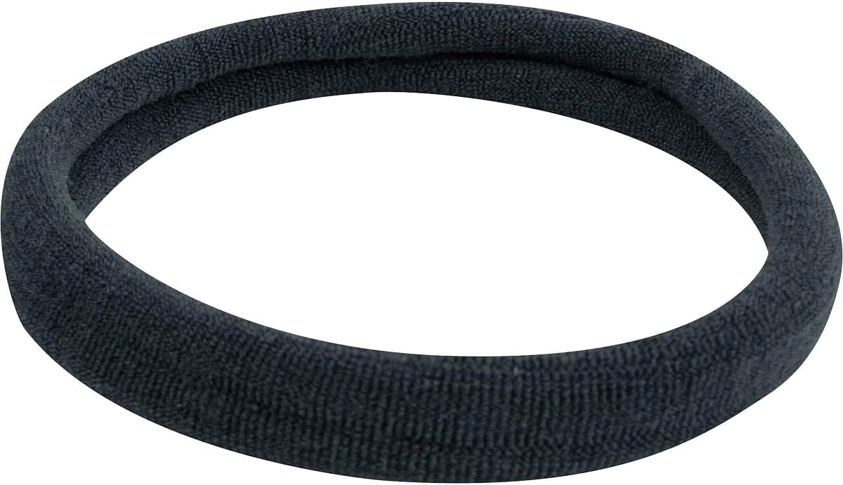 Classic Equine Tail Braiding Bands - Black, 100-count Premium Stretch-Jersey Elastic