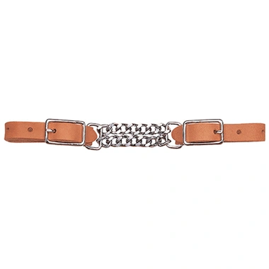 Weaver Leather Curb, Harness Leather,3 1/2'' Double Flat Link - Hooves and Paws