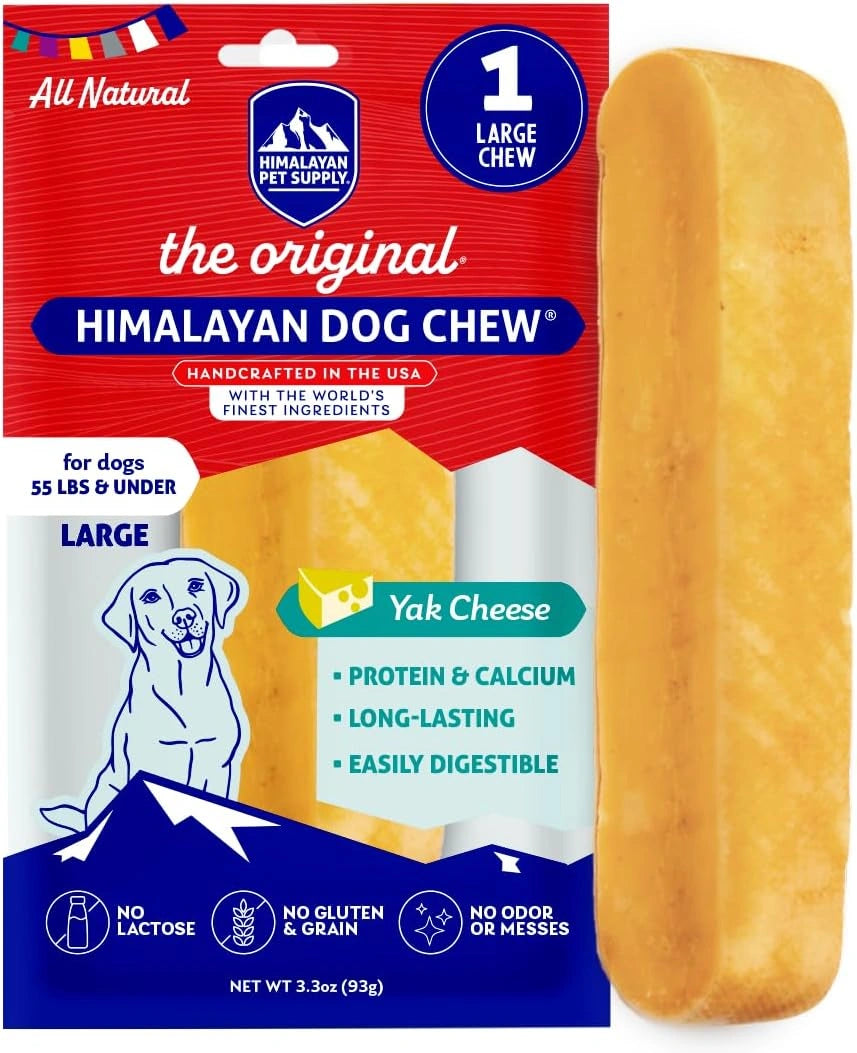 Himalayan Chew Original Yak Chew Large 3.3oz - Hooves and Paws