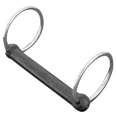 Weaver Leather 6'' Rubber Bit With Stainless Steel Rings - Hooves and Paws