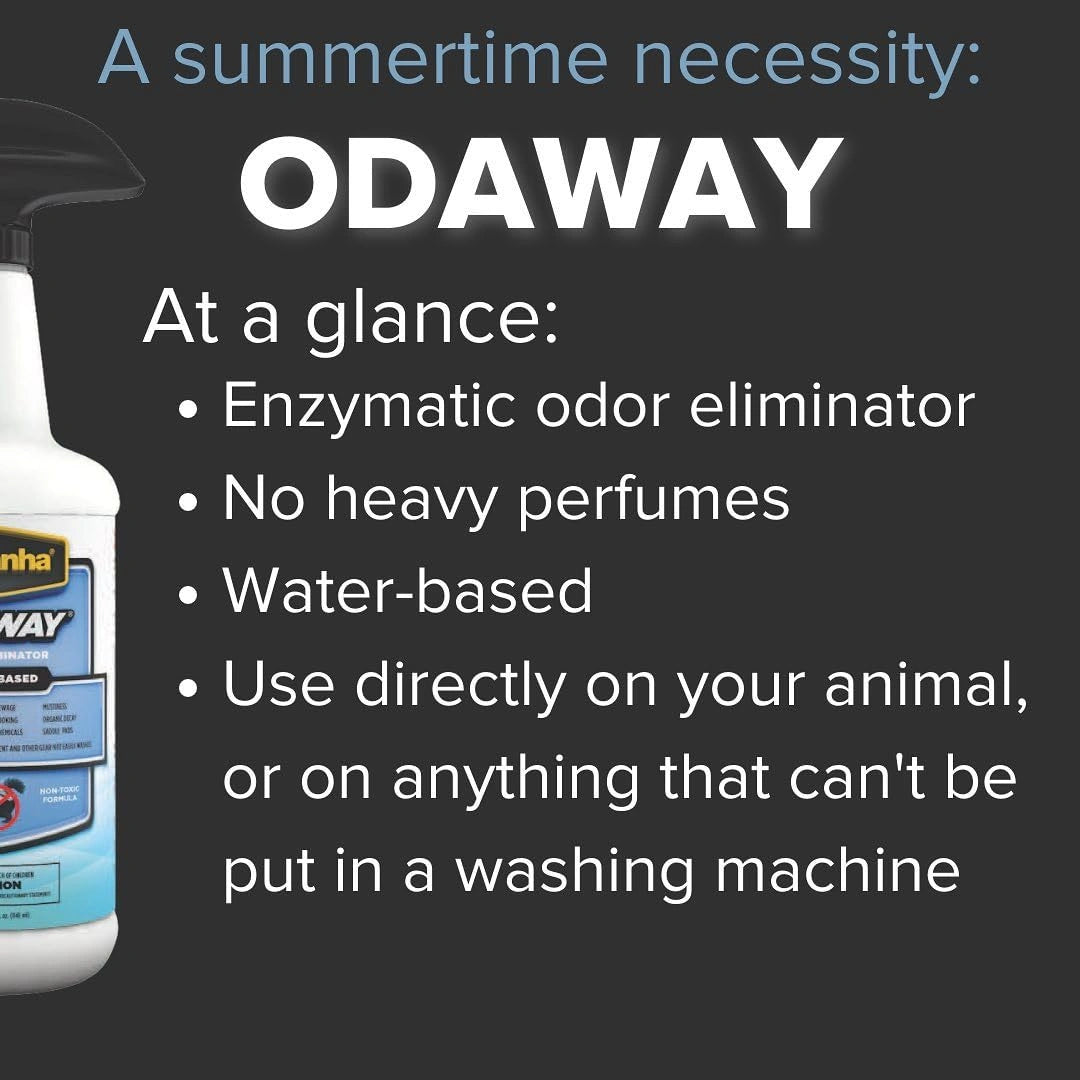 Pyranha Odaway Odor Eliminator Spray - Broad Spectrum Scent Neutralizer for Home, Kennel, Car & Barn - 15oz