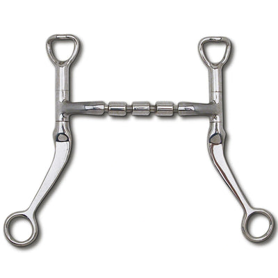 Myler Flat Shank With Sweet Iron Mullen Triple Barrel 5 Inch Mouth Curb Bit Mb 32 - 3 - Hooves and Paws