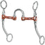 Weaver Leather All Purpose Bit - 5" Copper Correction Mouth, 7-1/4" Loose Cheeks, Stainless Steel