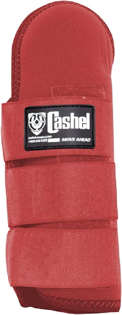 Red protective pad with Cashel branding on a white background