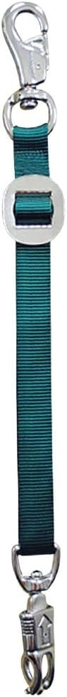 Weaver Leather 28" Heavy-Duty Nylon Trailer Tie with Panic Snap and Bull Snap - Nickel Plated