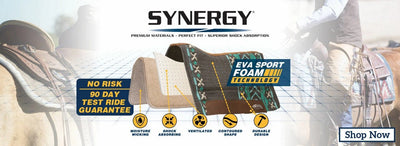 Weaver Leather Synergy Contoured Wool Blend Felt Performance Saddle Pad - Hooves and Paws