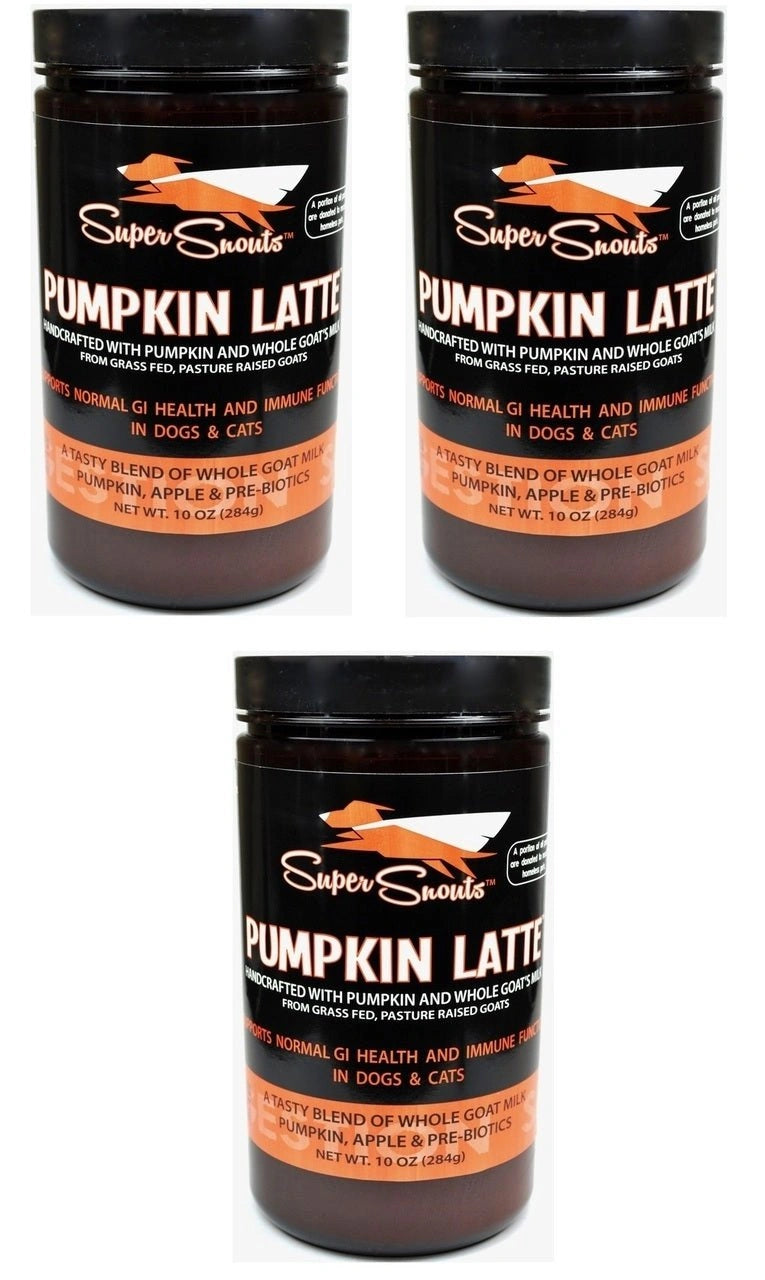 Diggin Your Dog Super Snouts Pumpkin Latte Digestive Health w/ Pre - biotic 10oz 3 Pack - Hooves and Paws