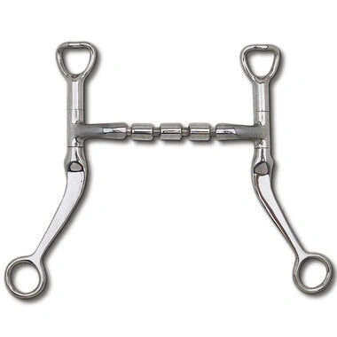 Myler Flat Shank With Sweet Iron Mullen Triple Barrel 5 Inch Mouth Curb Bit Mb 32 - 3 - Hooves and Paws